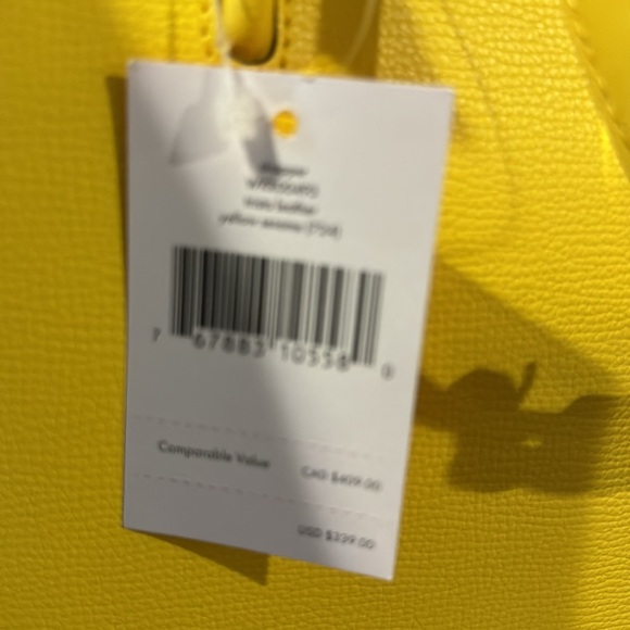 Kate spade yellow small tote bag! New with tags! - Picture 6 of 8